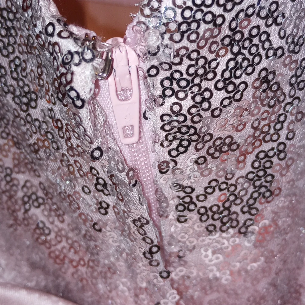 Sparkling Strapless Sequin Bodice Wedding Dress - Picture 5 of 6